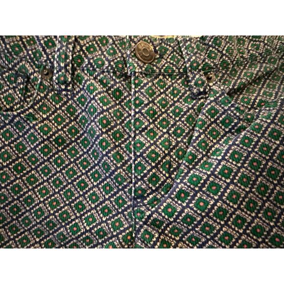 J.Crew Toothpick Corduroy Diamond Printed Pants, Skinny Ankle, Size 27 - Picture 3 of 4